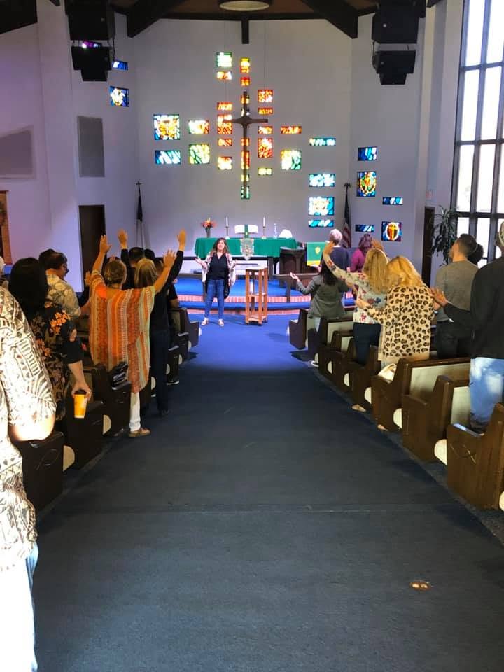 Ministering in worship